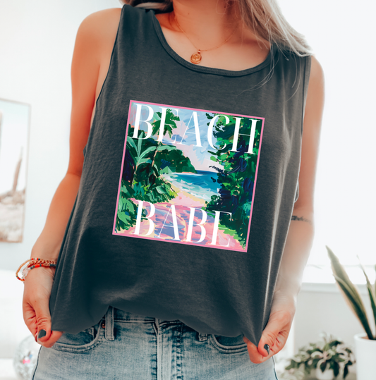 Preppy Beach Babe Women's Tank Top Summer 