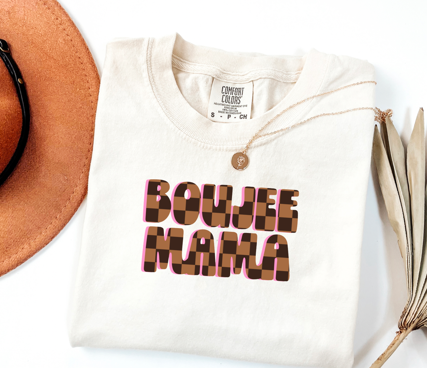 Preppy Boujee Mama Comfort Colors Tee
