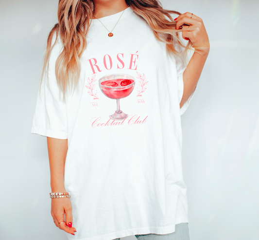 Rose Cocktail Club Gildan Tee