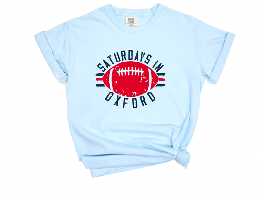 Saturdays In Oxford Graphic Tee Mississippi Ole Miss Tees