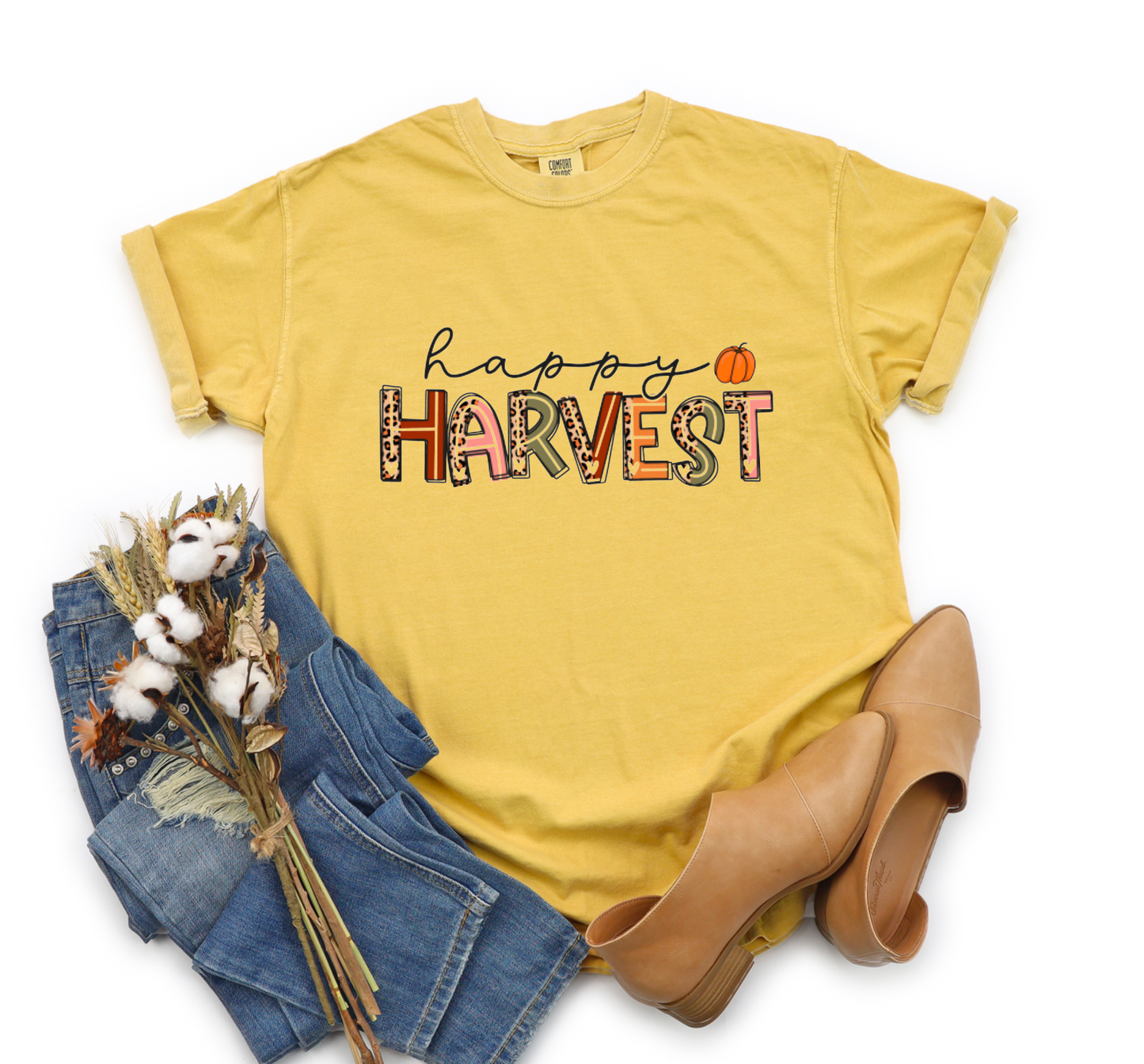 Happy Harvest Comfort Colors Tee Fall Tees
