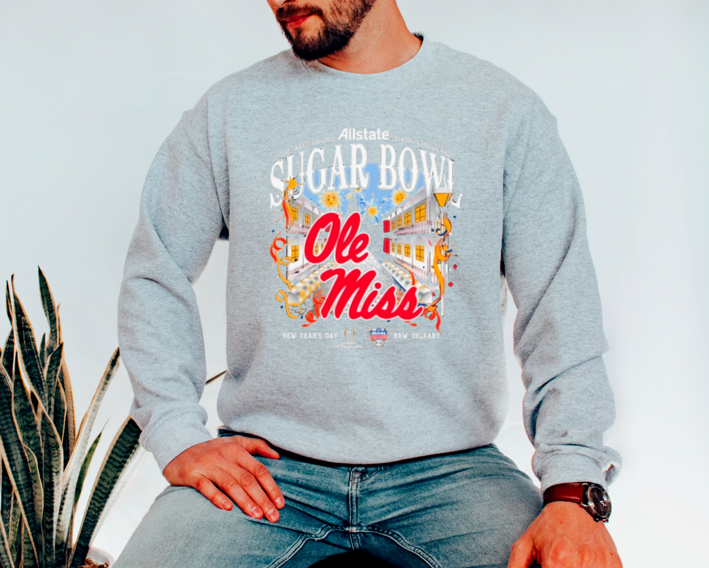 Ole Miss Sugar Bowl New Orleans Sweatshirt Football