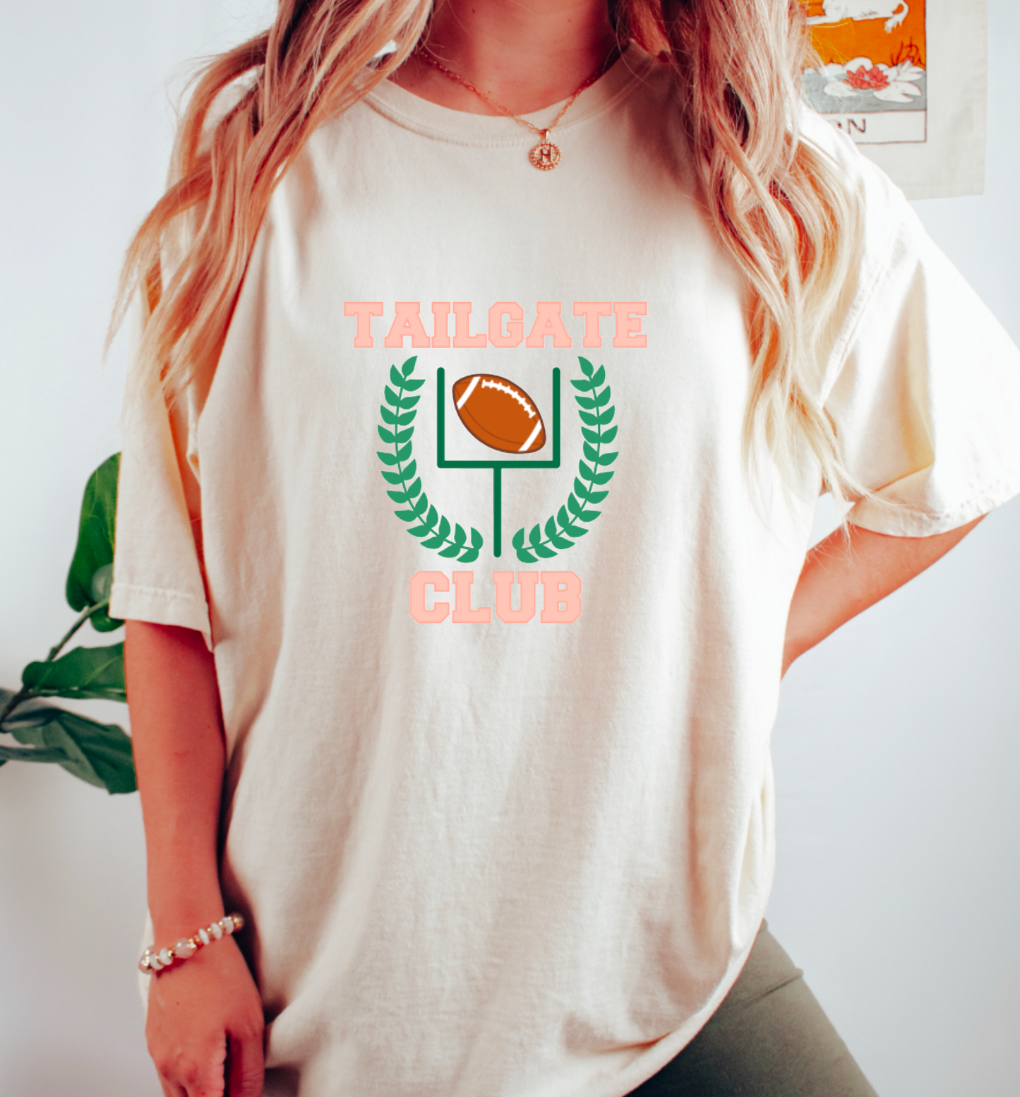 Preppy Tailgate Club Comfort Colors Tee/Tshirt Football Tees