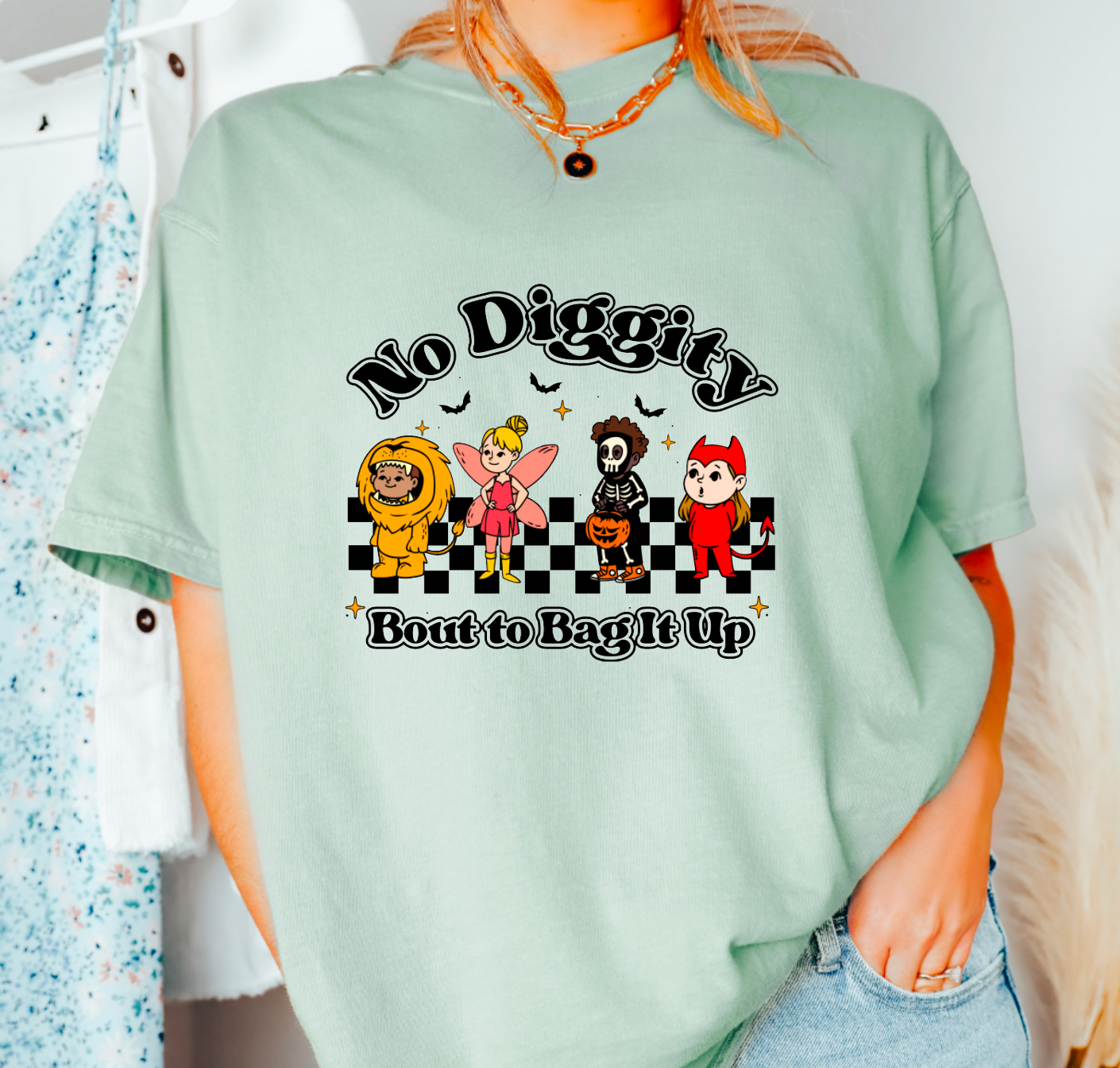 No Diggity Bout To Bag It Up Comfort Colors Tee Fall Tees