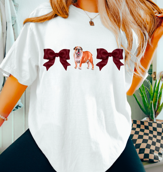 Coquette Bulldog Graphic Tee