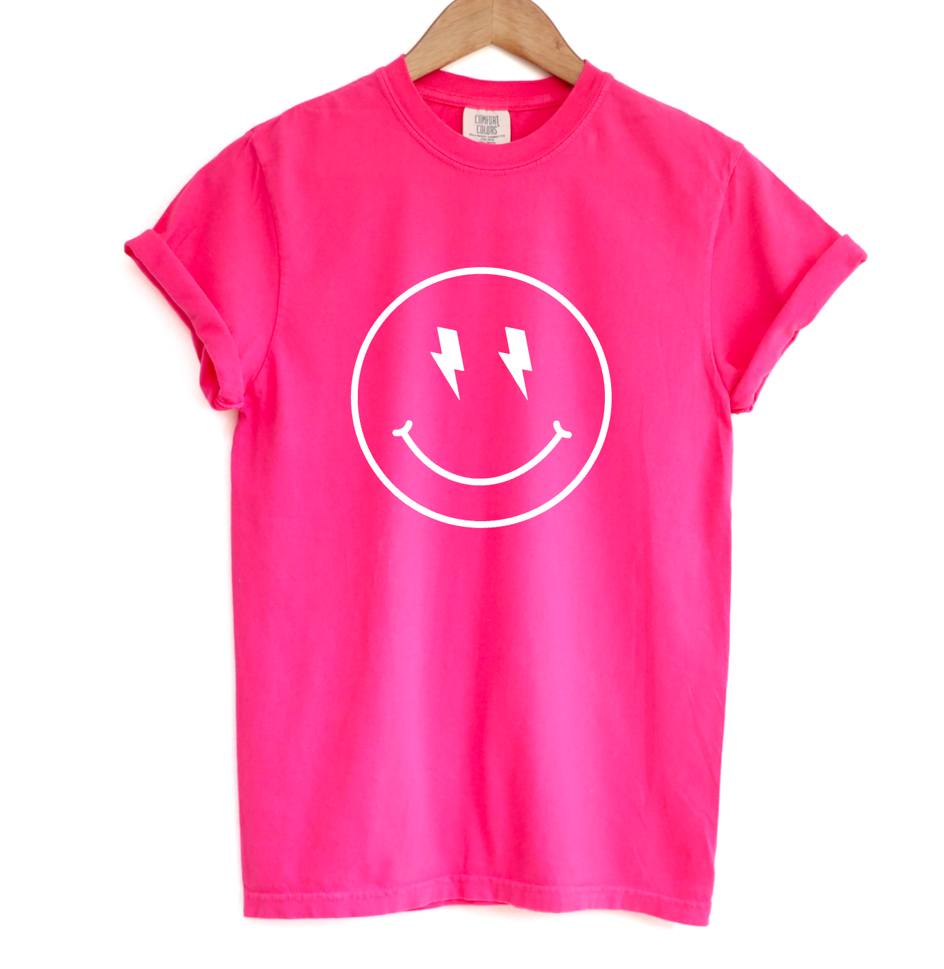 Smiley Face Comfort Colors Tee