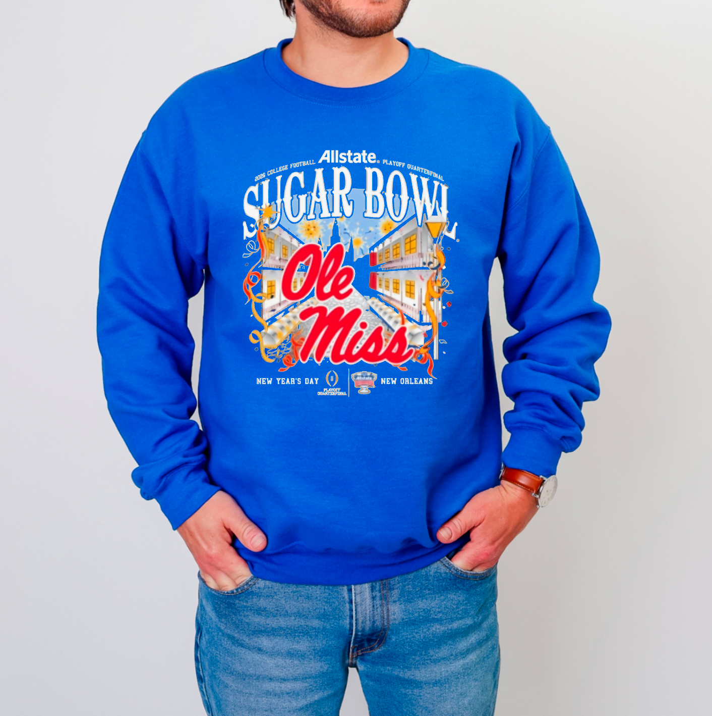 Ole Miss Sugar Bowl New Orleans Sweatshirt Football