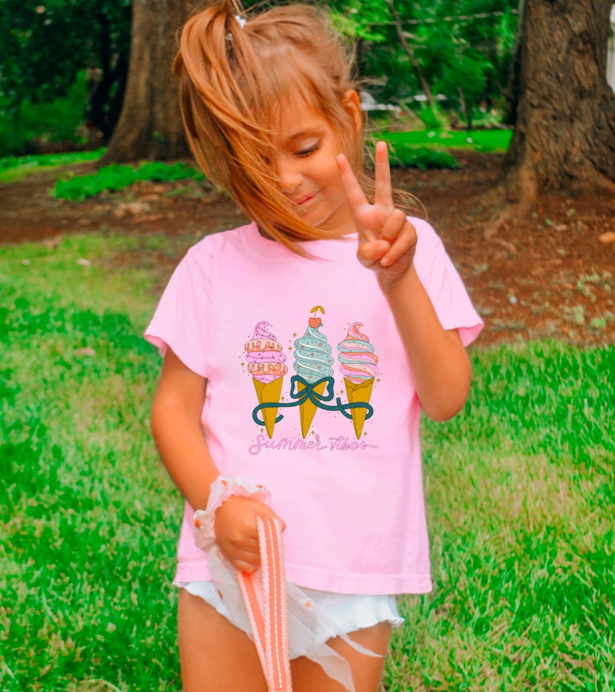 Toddler Ice Cream Coquette Tee Summer Kids  
