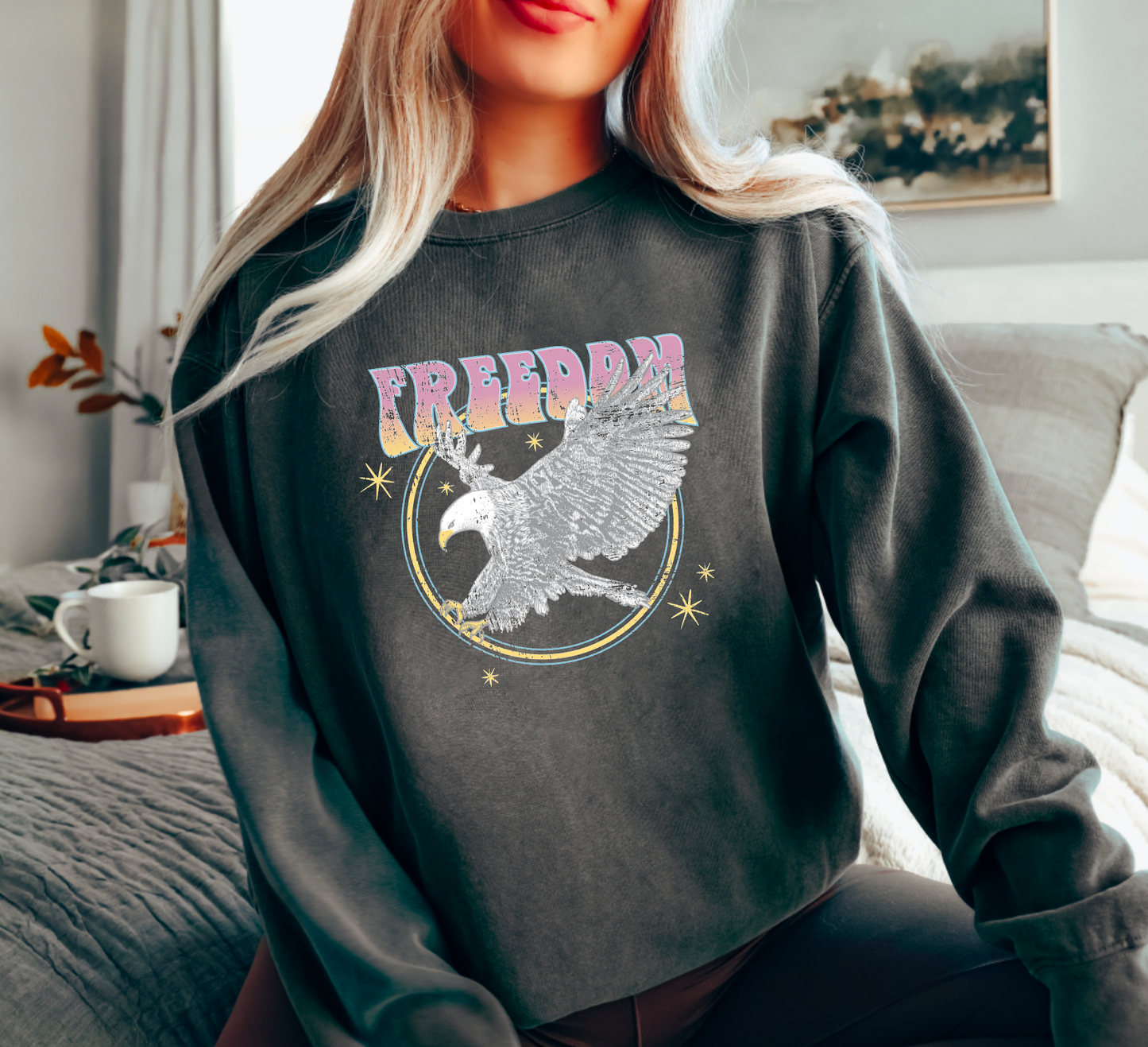 Freedom Rock & Roll Comfort Colors Sweatshirt
