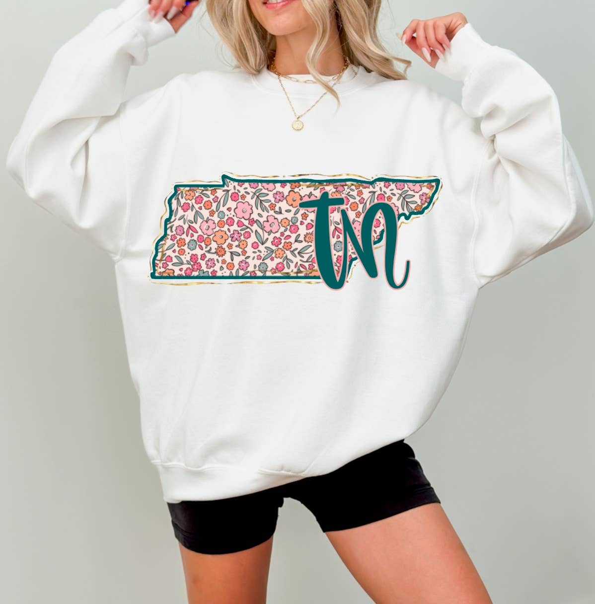 Floral Spring Tennessee Graphic Sweatshirt 