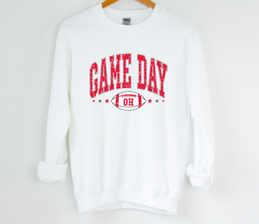 Ohio Game Day Sweatshirt Football Tees