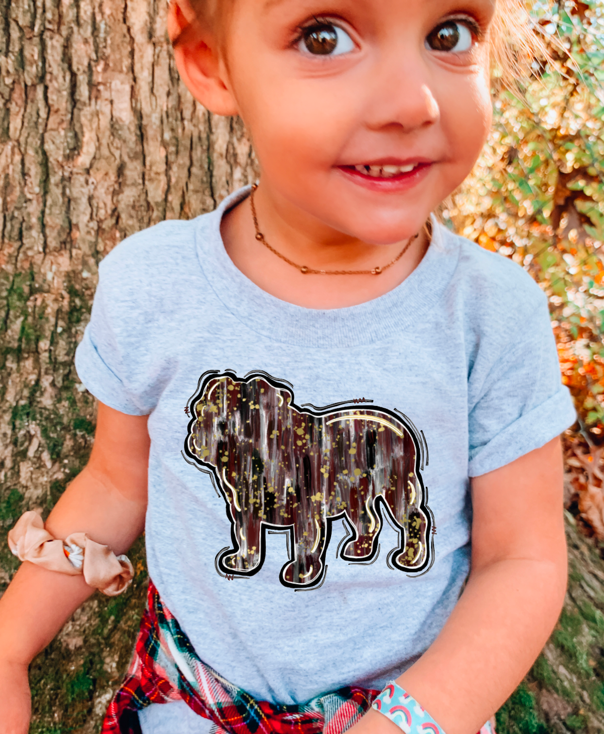 YOUTH Watercolor Maroon Bulldogs Graphic Tee Kids