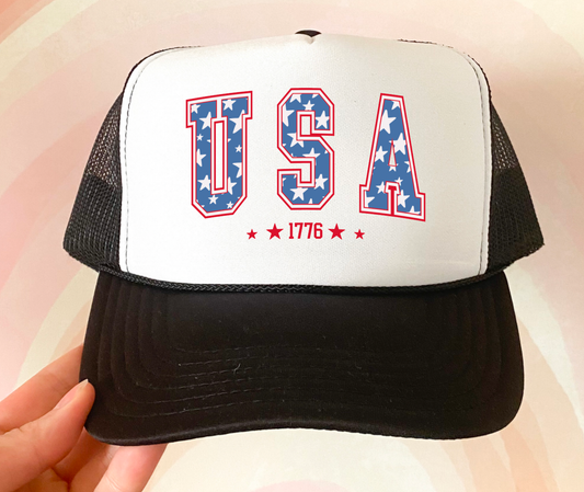 Retro USA 1776 Trucker Hat | 4th of July | America