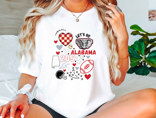 Retro Alabama Crimson Tide Graphic Tee
