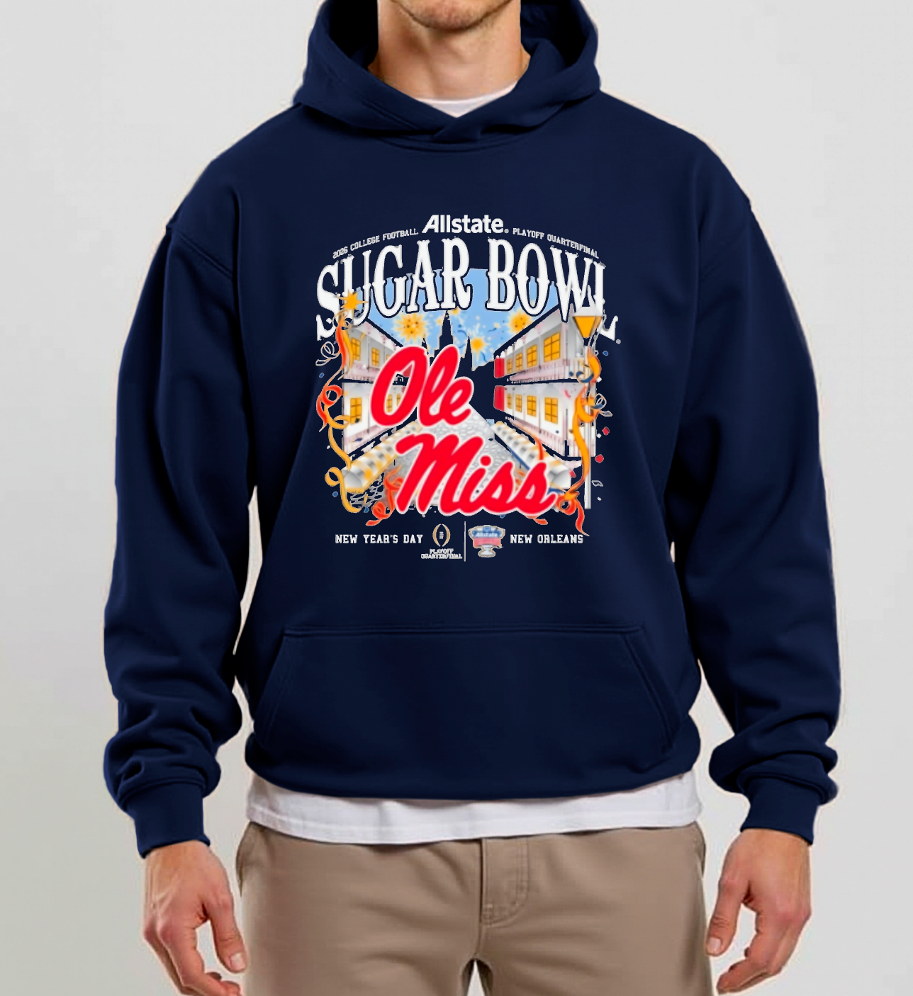 Ole Miss Sugar Bowl New Orleans Hoodie Football 