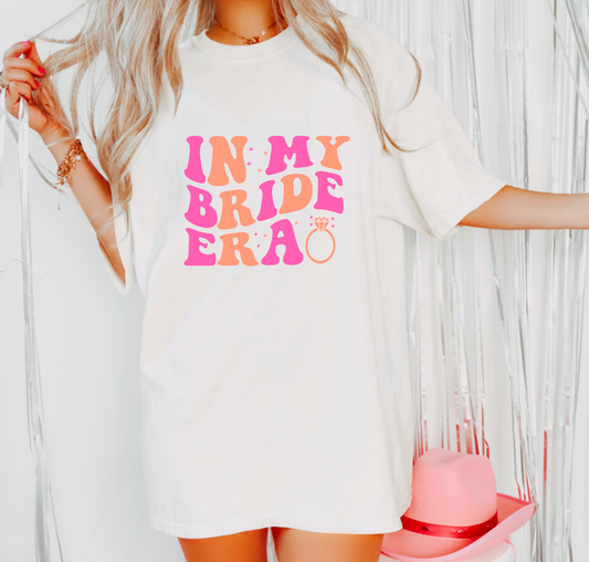 In My Bride Era Retro Graphic Tee | T-Shirts| Bride T-Shirt