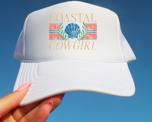 Coastal Cowgirl Distressed Trucker Hat | Coastal | Beach