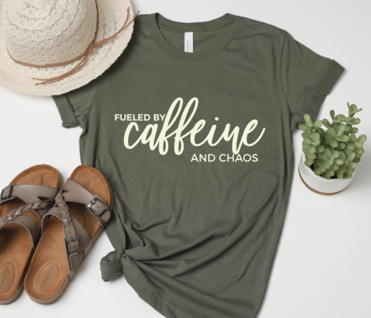Fueled By Caffeine Graphic Tee | T-Shirts