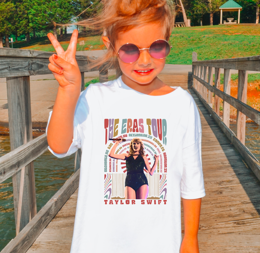YOUTH Retro Taylor Swift Eras Tour Kids T-Shirt