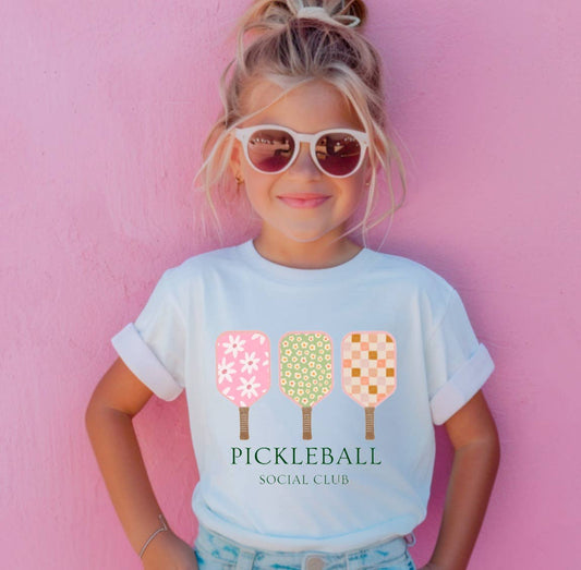 YOUTH Pickleball Social Club Sweatshirt Summer Kids 