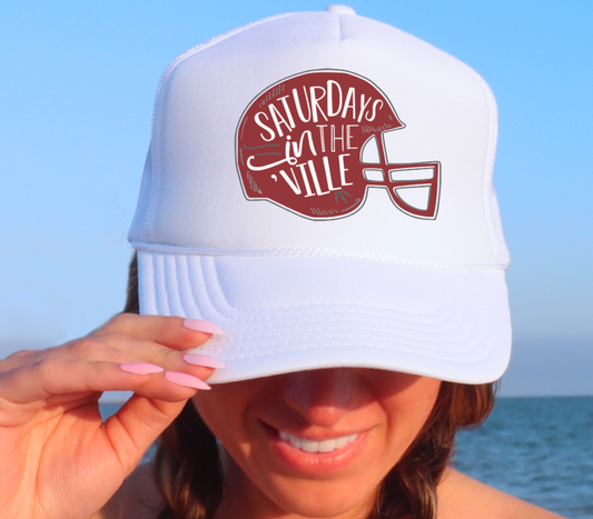 Saturdays In Starkville Baseball Cap Mississippi Tees