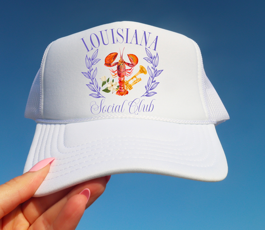 Louisiana Social Club Trucker Hat Coquette