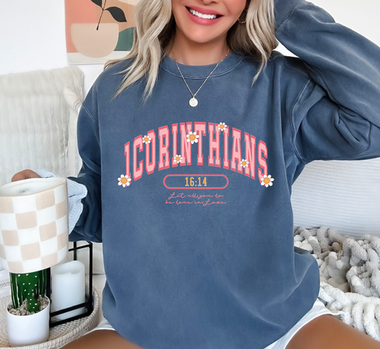 Bible Verse Christian Comfort Colors Sweatshirt