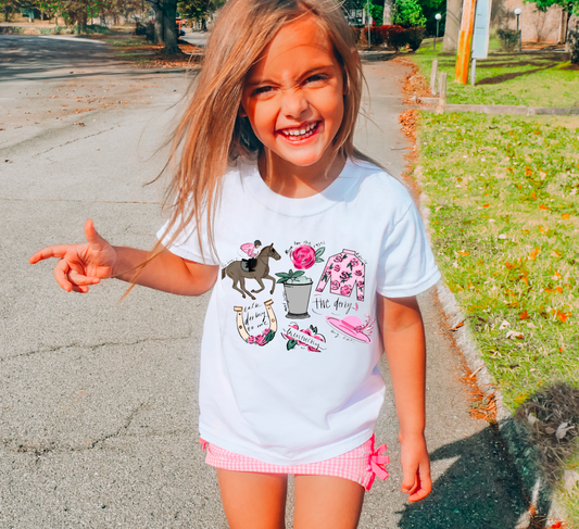 YOUTH Kentucky Derby Things Graphic Tee Kentucky Derby