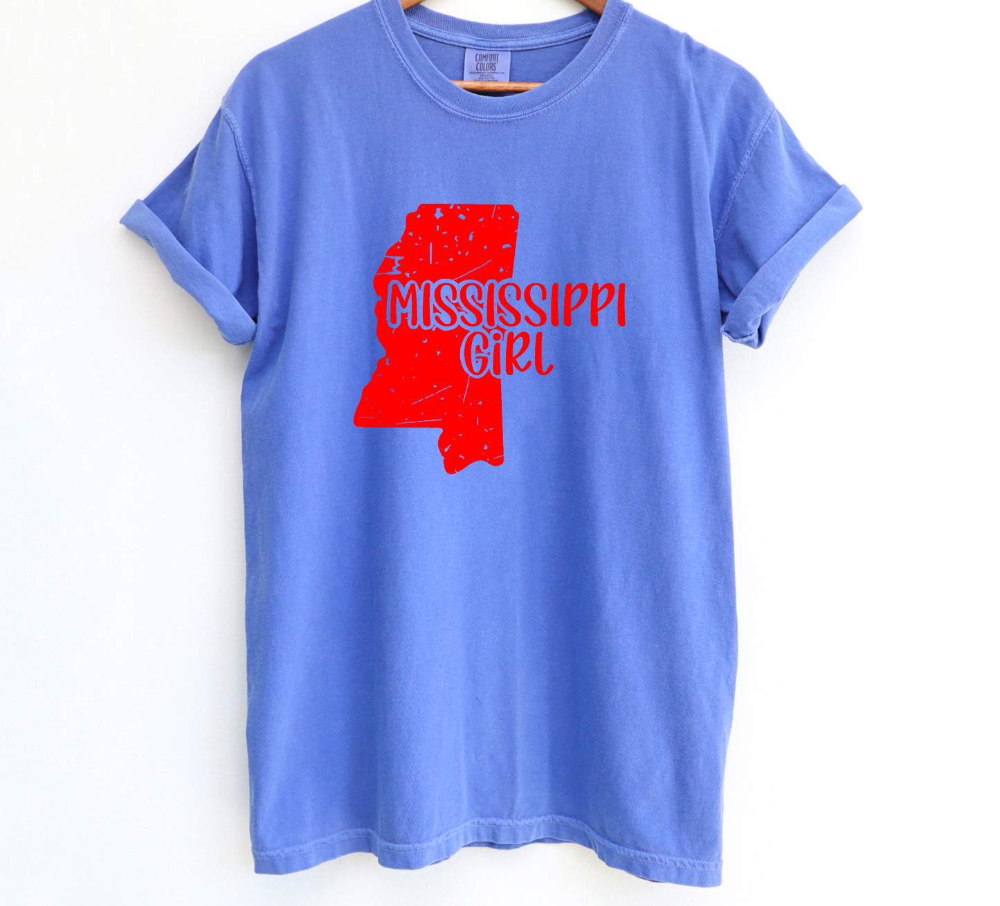 Mississippi Girl Comfort Colors Tee Ole Miss Tees