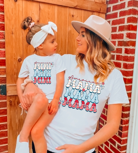 American Mama and Mini Graphic Tee | 4th of July | USA