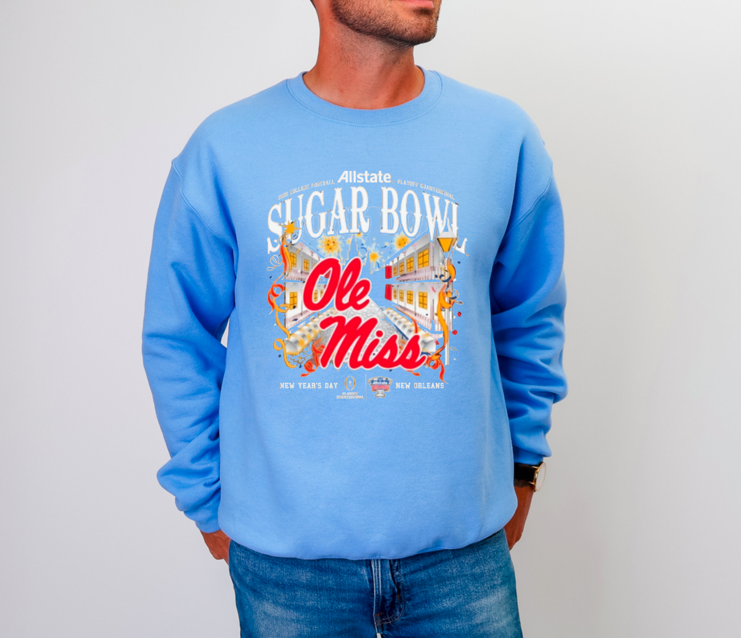Ole Miss Sugar Bowl New Orleans Sweatshirt Football