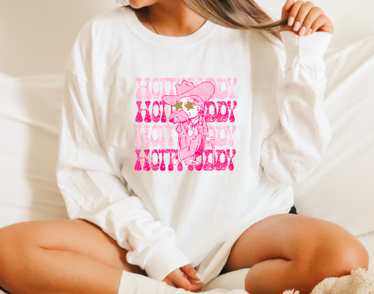 Pink Game Day Ole Miss Gildan Long Sleeve Tee