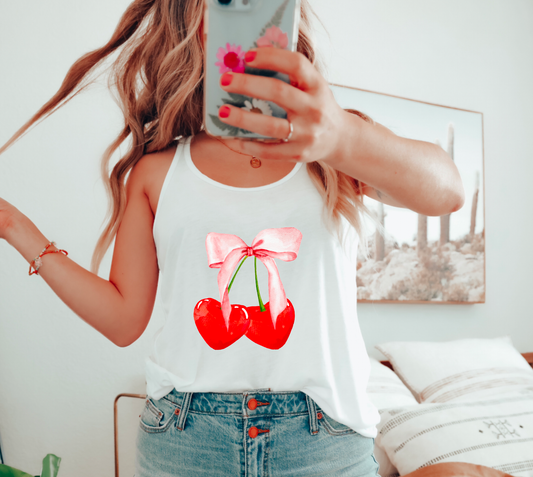 Trendy Cherry Tank Top