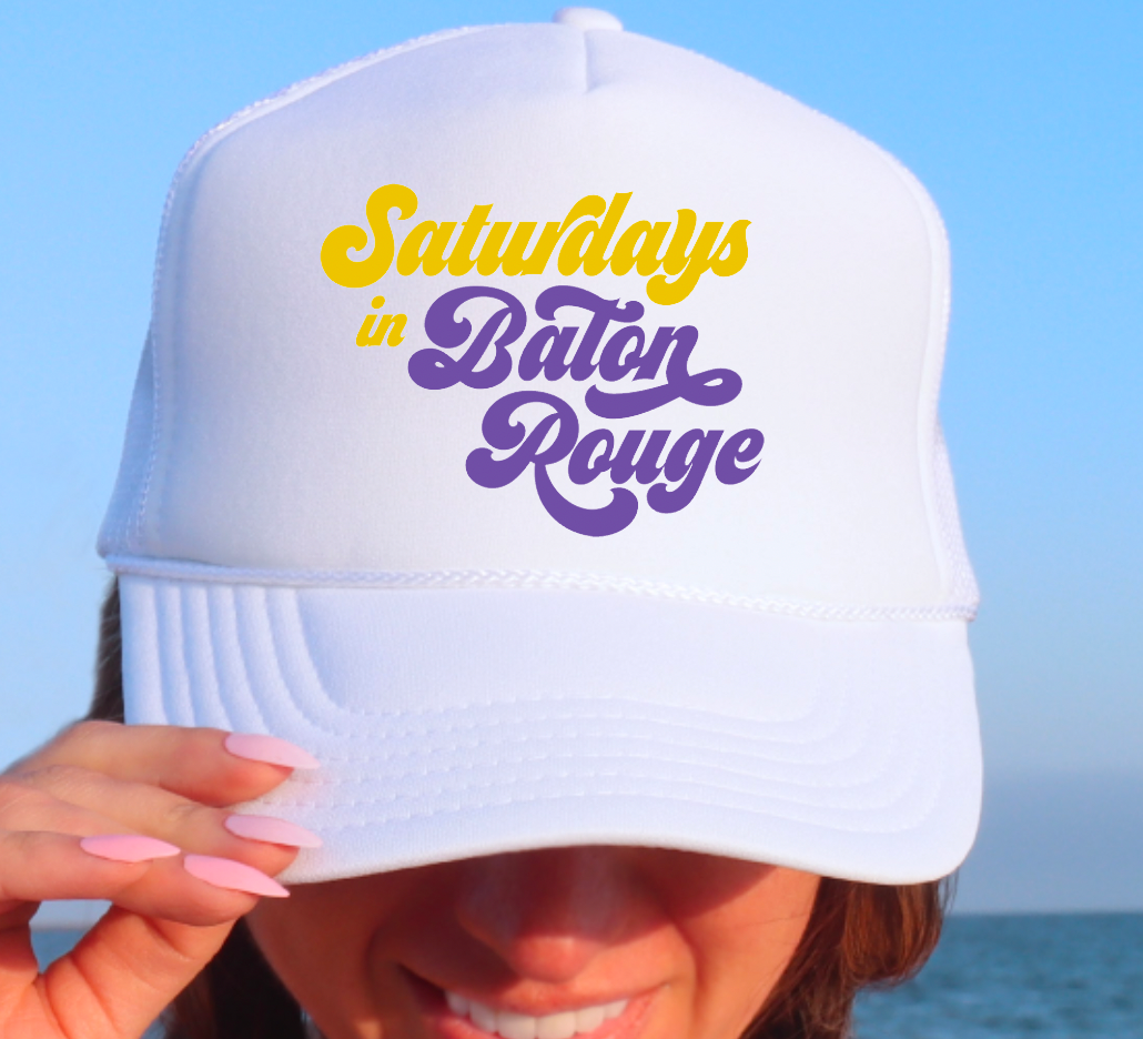 Saturdays In Baton Rouge Baseball Cap LSU Tigers