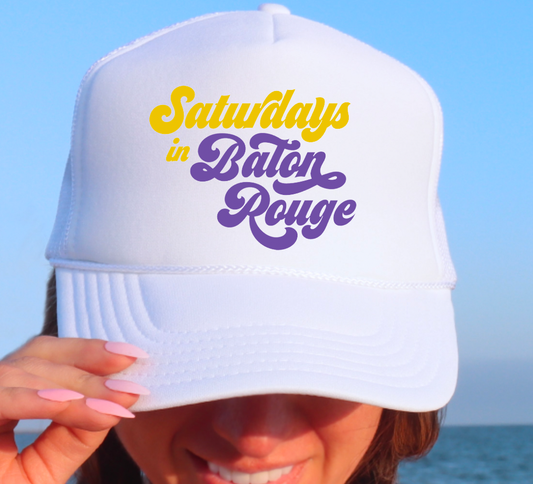 Saturdays In Baton Rouge Baseball Cap LSU Tigers
