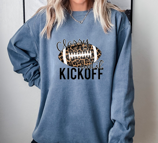 Classy Until Kickoff Colors Colors Sweatshirt Game Day Tees