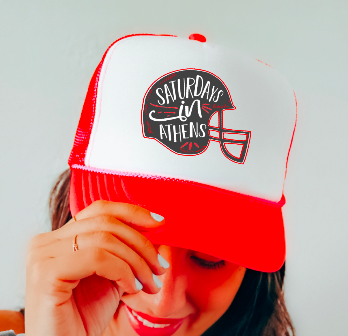 Saturdays In Athens Baseball Cap Georgia Bulldogs Tees
