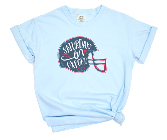 Saturdays In Oxford Comfort Colors Tee Ole Miss Tees