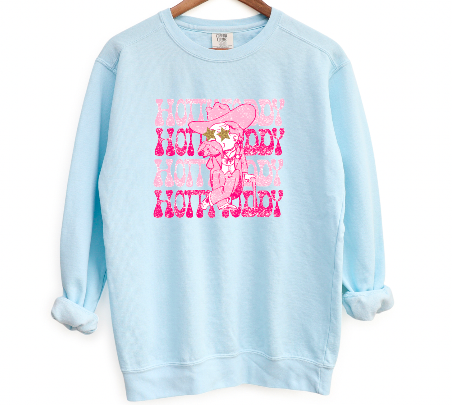 Pink Game Day Ole Miss Comfort Colors Sweatshirt