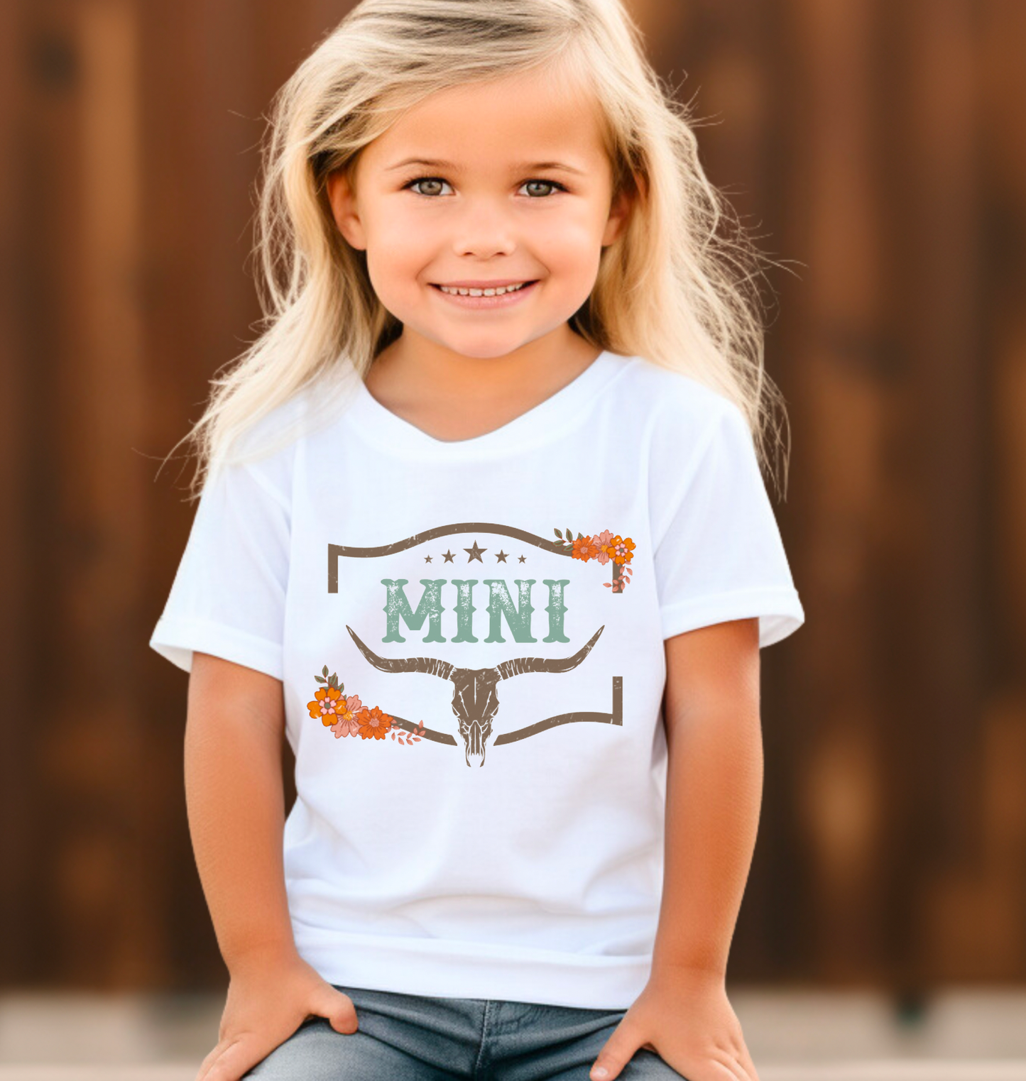 YOUTH Boho Western Mini Graphic Tee Western Tees Kids
