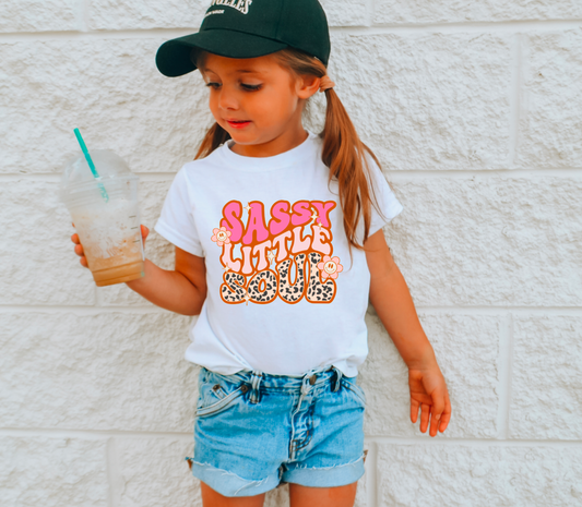 Retro Sassy Little Soul Toddler Gildan T-Shirt