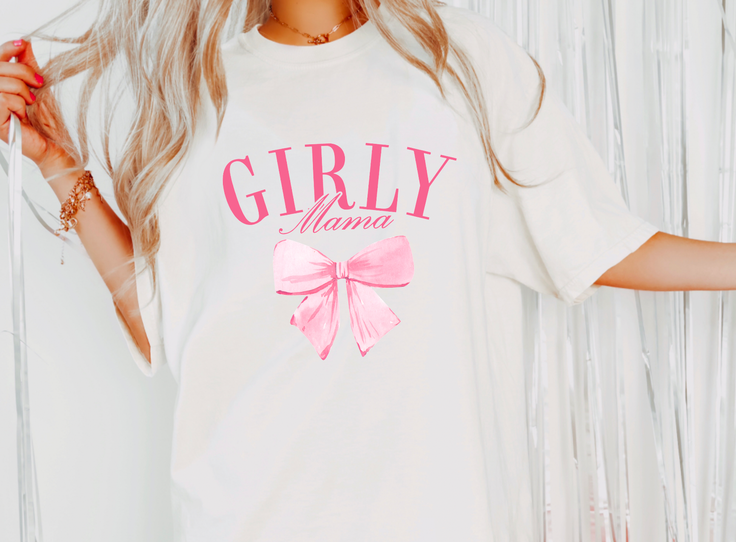 Coquette Girly Mama Graphic Tee Preppy T-Shirt