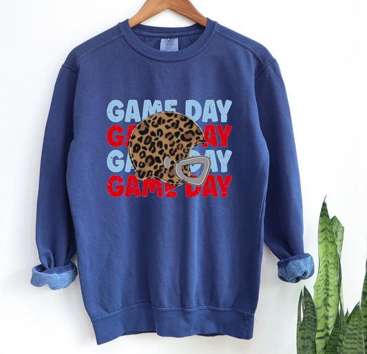 Ole Miss Game Day Stacked Comfort Colors Sweatshirt