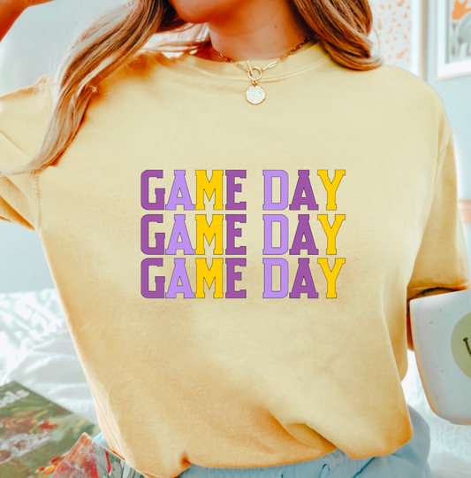 LSU Tigers Game Day Comfort Colors Tee