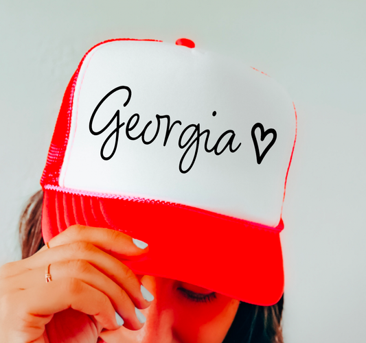 Georgia Bulldogs Heart Baseball Cap