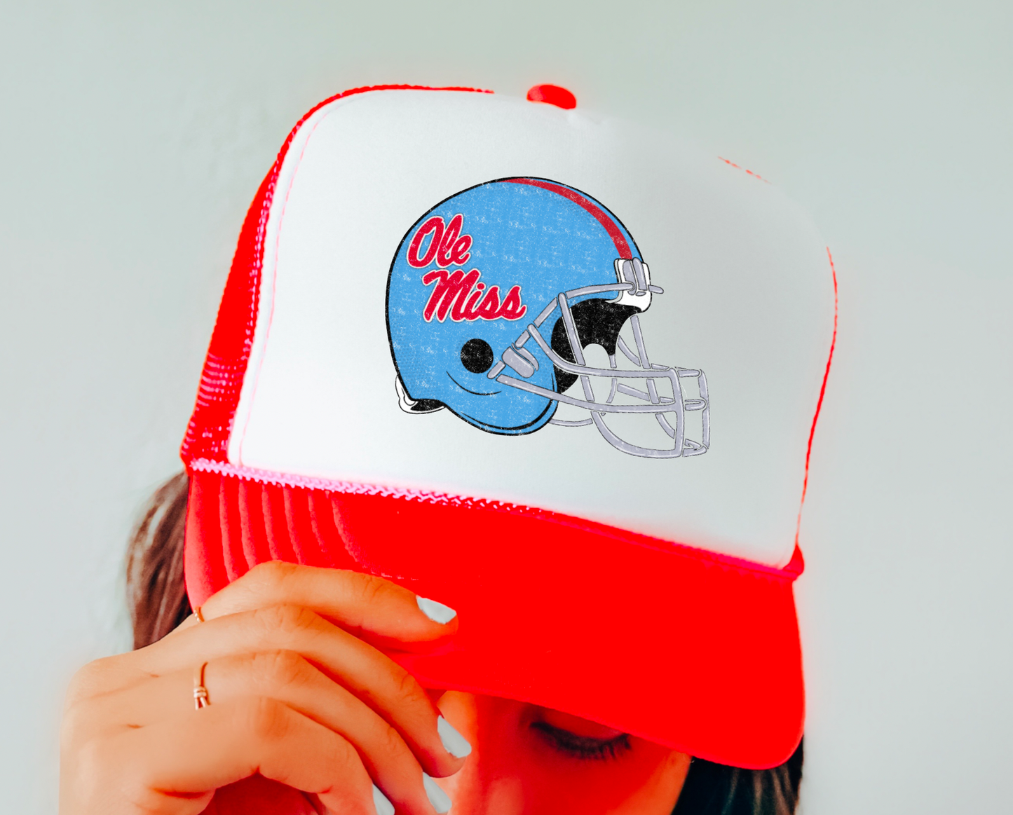Ole Miss Rebels Helmet Trucker Hat