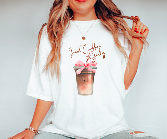 Preppy Iced Coffee Girly Gildan T-Shirt