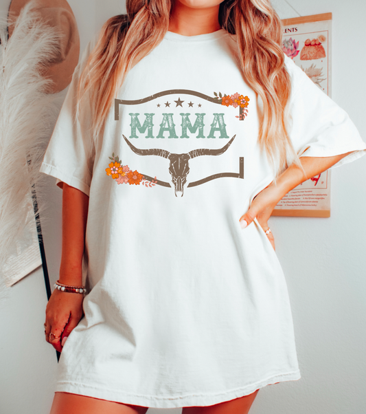 Boho Western Mama Graphic Tee | Western Tees