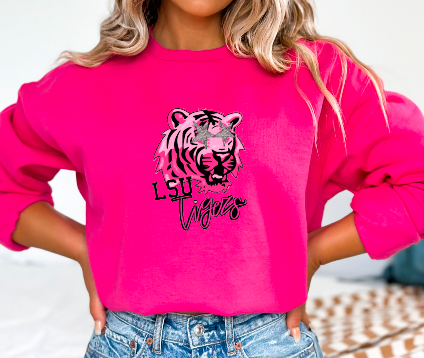 LSU Tigers Preppy Gildan Sweatshirt