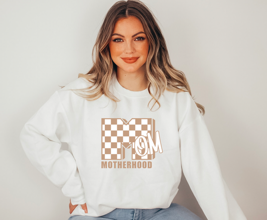 Motherhood Checker Gildan Sweatshirt